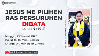 KEBAKTIAN MINGGU 23 JANUARI 2022 GBKP HARAPAN INDAH