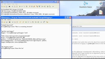 ST 4U 207: Using log4s in VA Smalltalk