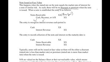 Cash & Receivables 6 - Accounting for Notes Receivable
