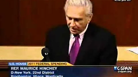 Hinchey Speaks in Favor of Amendment to Cut Defici...