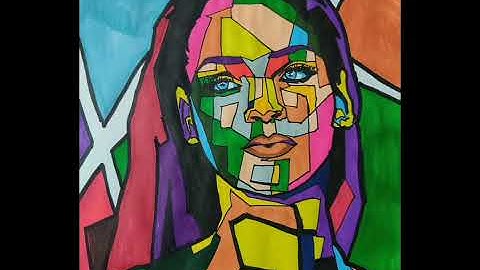 Rihanna WPAP portrait | Easy Wedhas Pop Art Portrait | Selwyn Santmajor #shorts