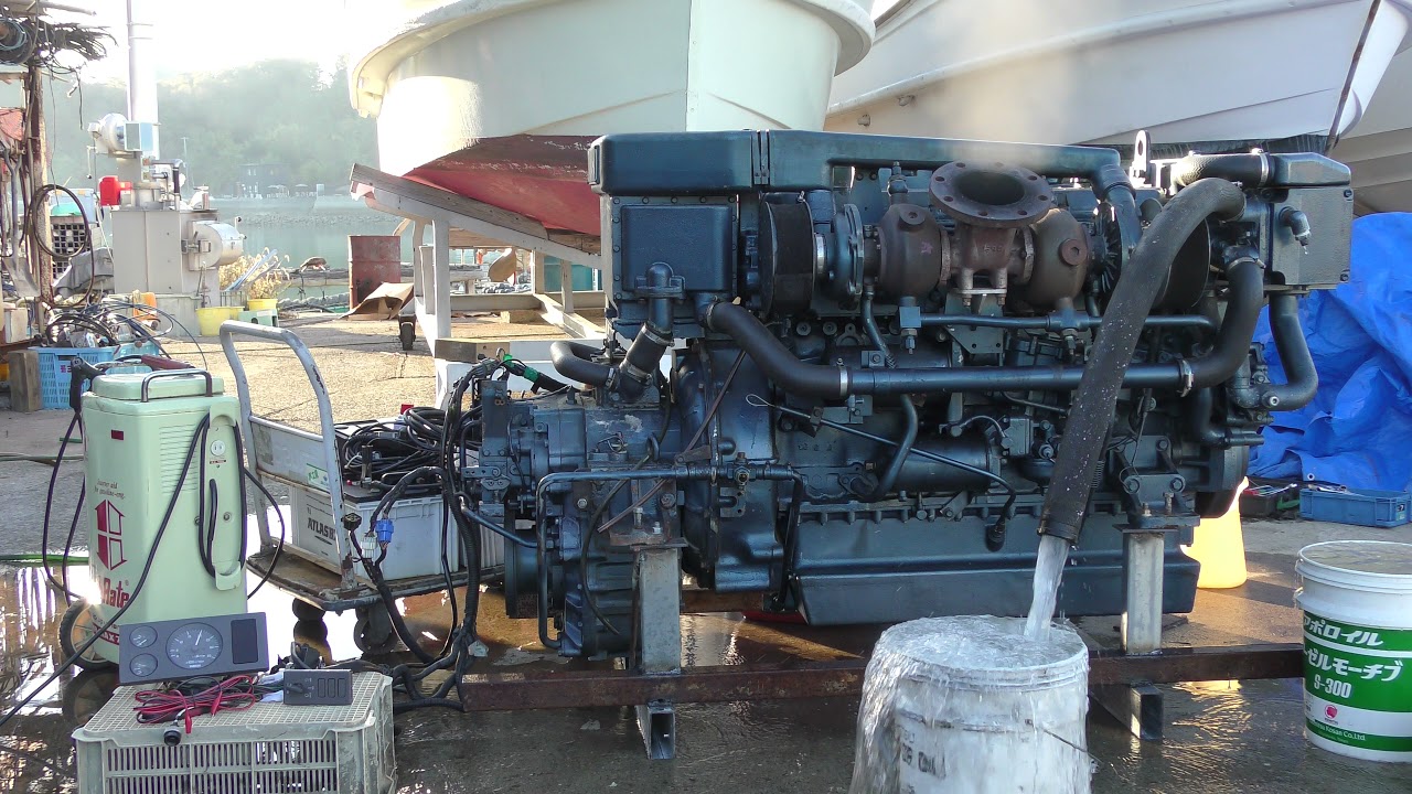 No.3074 ヤマハ MD980KUH (2.43)550PS Yamaha 【Used Marine Diesel