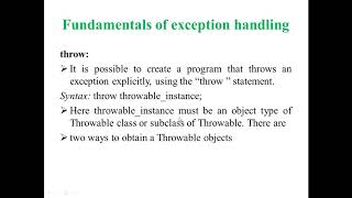 29 Explanation of try catch finally throw and throws in Java