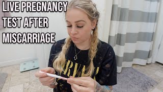 LIVE FIRST PREGNANCY TEST AFTER MISCARRIAGE | 8 - 10 DPO CYCLE 2 | TTC JOURNEY BABY #3 2021