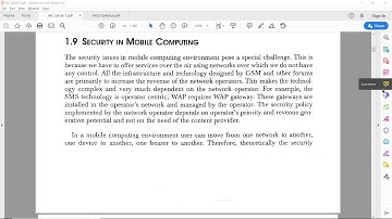 MCO- Mobile Computing- BE CSE- Securtity and standards in mobile computing