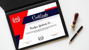 Modern certificate design in CorelDRAW tutorial