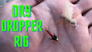 DRY/DROPPER RIG (fly fishing)