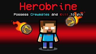 NEW Among Us HEROBRINE ROLE?! (Minecraft Role)