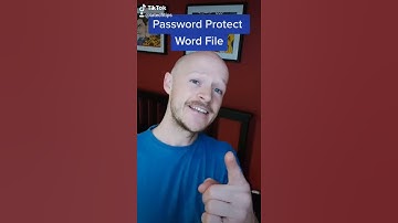 How to Password Protect Your Word Documents #shorts