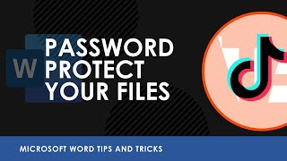How to Password Protect Your Word Documents #shorts
