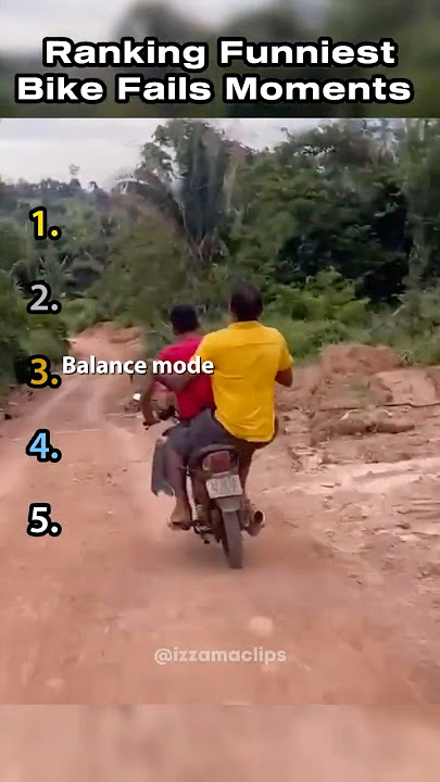 Peringkat Momen Gagal Bersepeda Terlucu 😱 #shorts #videolucu #meme