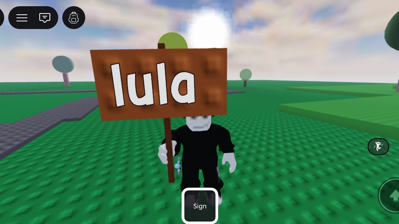 Vendo plaquinhas do chat do roblox