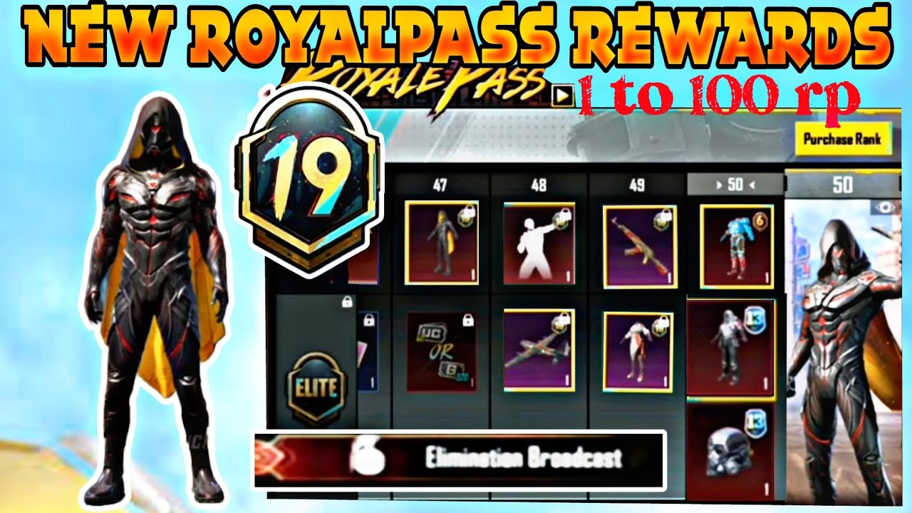 Month19 Royalpass 1to 50 All Rewards Coming in BGMI/PUBG | What Royalpass is coming in BGMI l