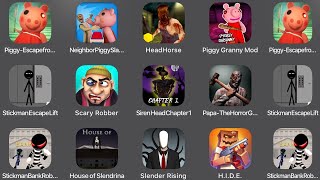 Piggy Escape From,Neighbor Piggy Slap,Head Horse,Piggy Granny Mod,Stickman Jailbreak,Scary Robber screenshot 5