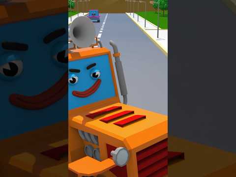 Tractor Jokes With Tow Truck #длядетей #мультикипромашинки #мультфильмы #трактор #carcartoon #forkid