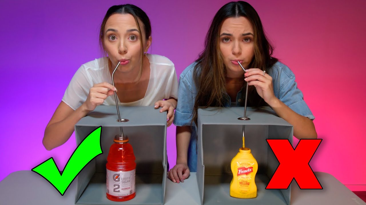 DONT CHOOSE THE WRONG MYSTERY DRINK CHALLENGE   Merrell Twins