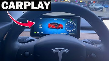 NEW Apple CarPlay Display For Tesla Model 3 & Model Y - Instrument Cluster 2021