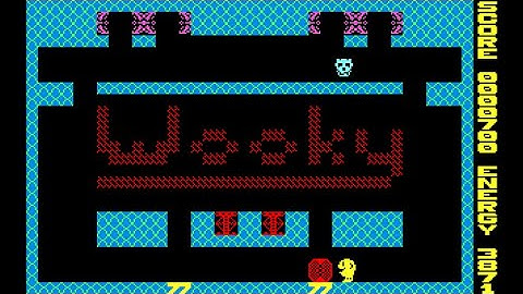Sharp MZ-800 Game: Wooky (198x) MZ-700 mode