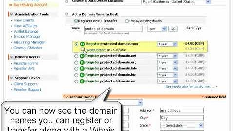 How to order ID protection form the Free reseller remote forms-web hosting