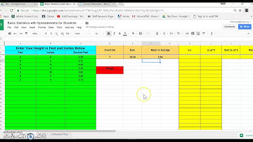 Act 3.7 Statistical Analysis with Google Sheets (part1)