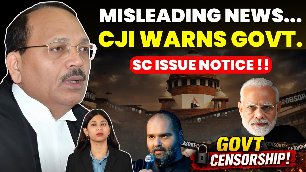 WHY CENSORSHIP NEWS? CJI WARNS GOVT...... SC REJECT STAY, ISSUE NOTICE #supremecourtofindia #notice