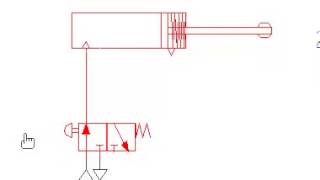 Single Acting Pneumatic Cylinder Operation