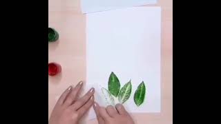 طريقة تعليم رسم ورق الشجر بطريقة سهلة وواضحة خطوة بخطوة. 🤩🌿