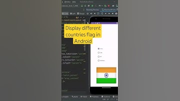 Show country flag in Android Studio🔥#shortsfeed #viral #viralvideo #youtubeshorts #androidstudio