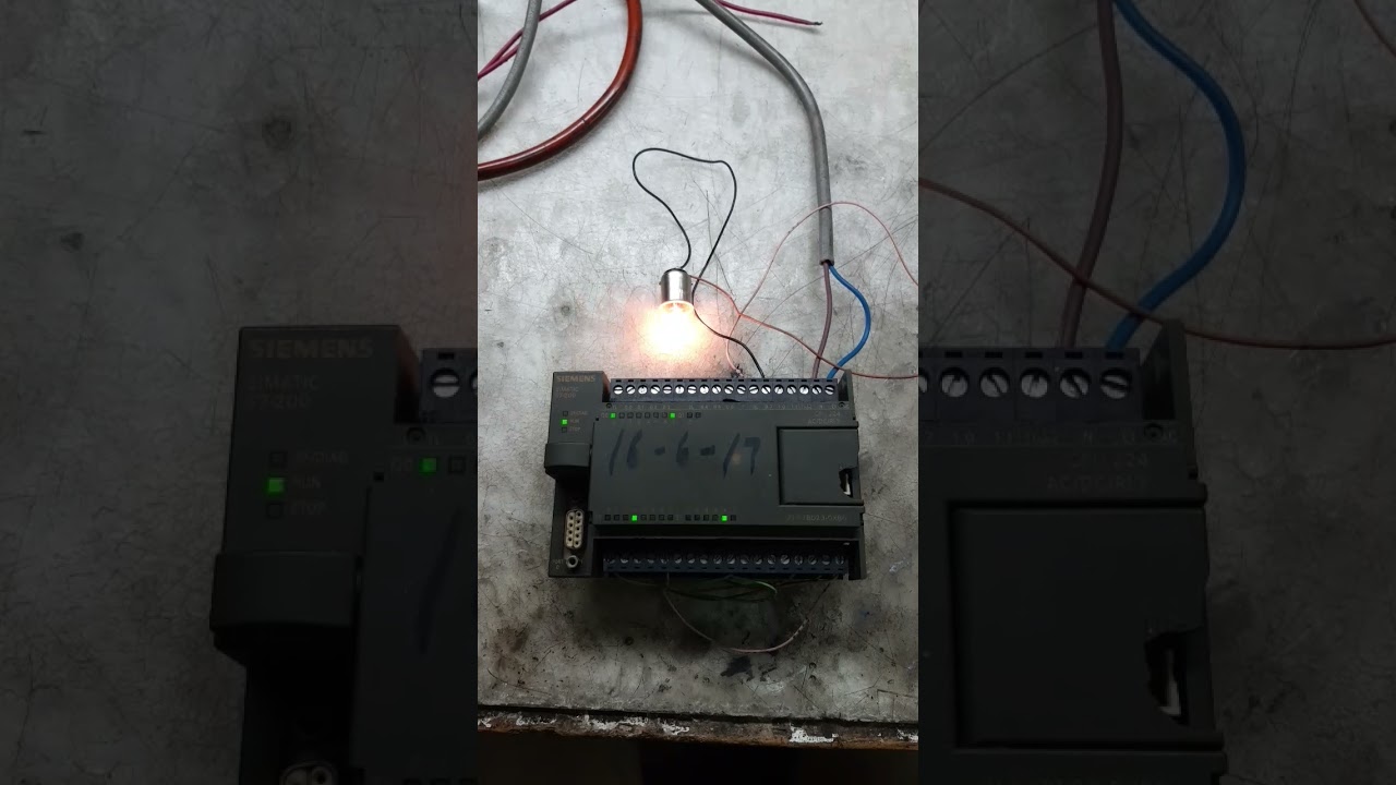 Siemens 224 plc output signal testing