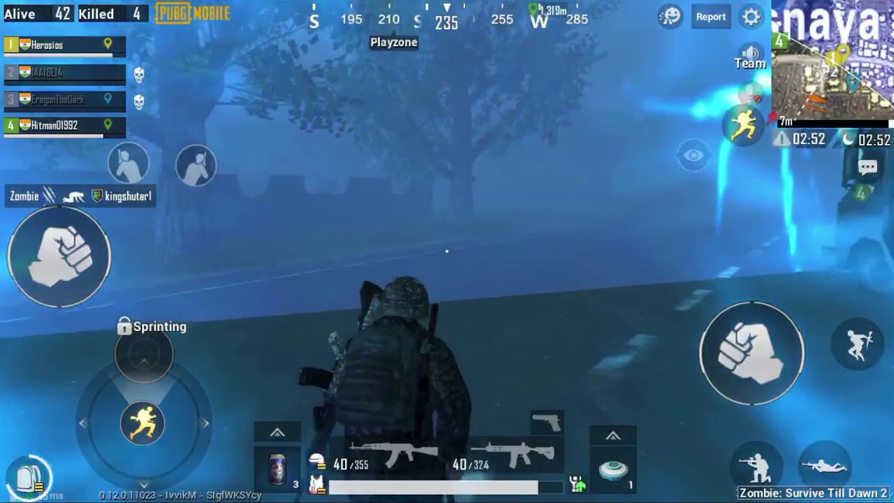 Pubg Mobile|| Zombie Mode Gameplay ||  Zombie Darkest Night|| 30 Zombies KILL || 6 Players KILL