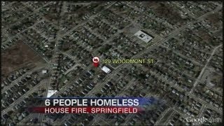 Six people homeless in Springfield fire