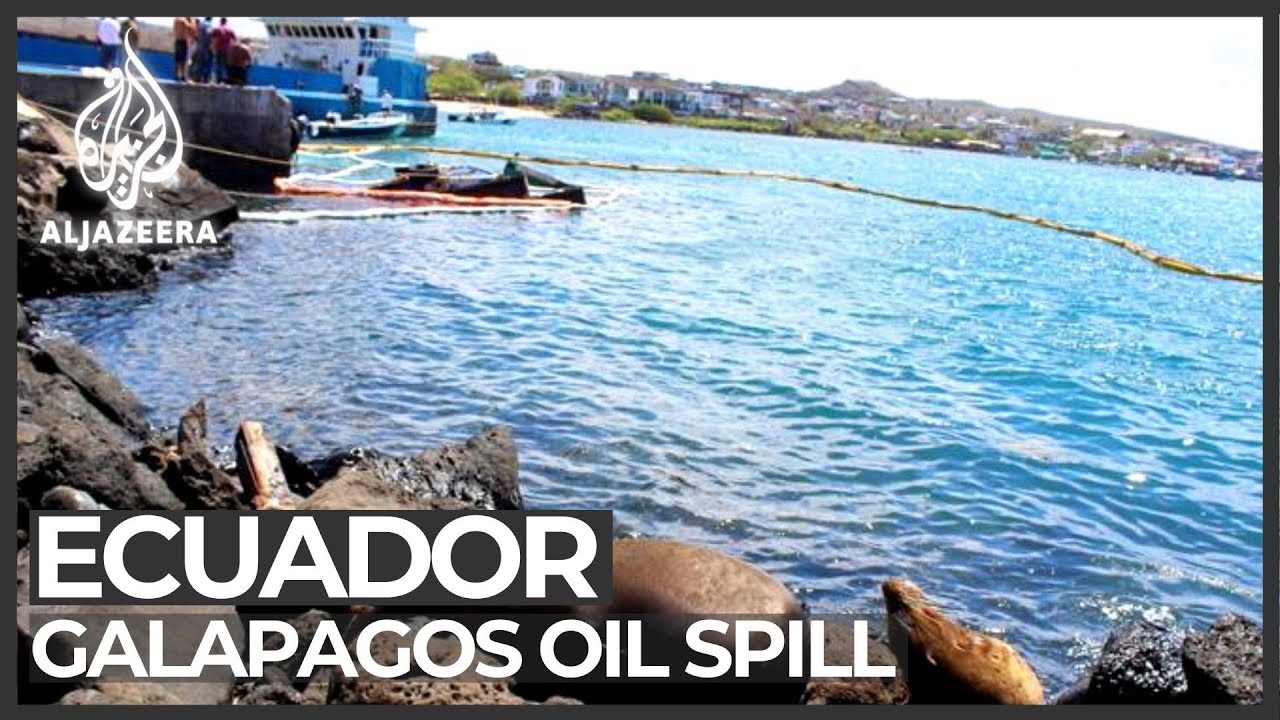 Ecuador Struggles To Contain Oil Spill In Galapagos Port