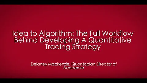 Idea to Algorithm: The Full Workflow Behind Developing a Quantitative Trading Strategy - DayDayNews