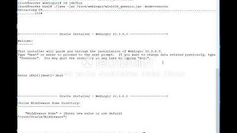 Weblogic 11g installation