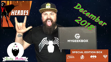 My Geek Box December 2018 Heroes unboxing