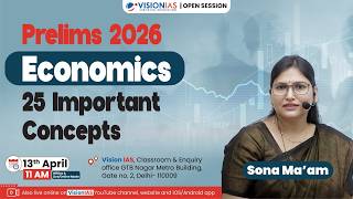 Open Session | Economics: 25 Important Concepts | UPSC Prelims 2026