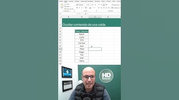 ✅ OCULTAR EL CONTENIDO de una CELDA en #excel #exceltips #formatos