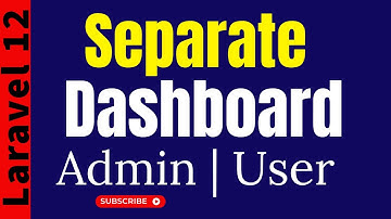 #03 Separate dashboard for the admin and user in laravel 12 | laravel restaurant management system