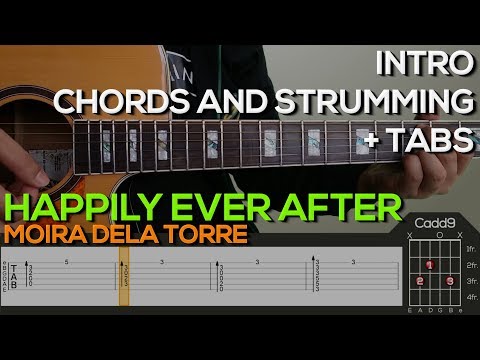 Moira Dela Torre - Happily Ever After [INTRO & CHORDS] Guitar Tutorial with (TABS on SCREEN)