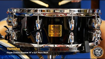 MW-Vintage.pl - Yamaha Maple Custom Absolute 14” x 5,5” Piano Black 4K