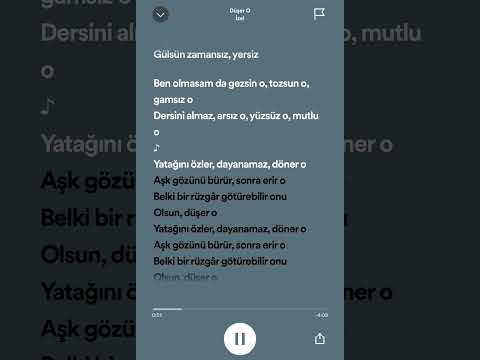 İzel Düşer O Lyrics Spotify Speedsong Sped Speedupslowed Speedup Lyrics Sozleri