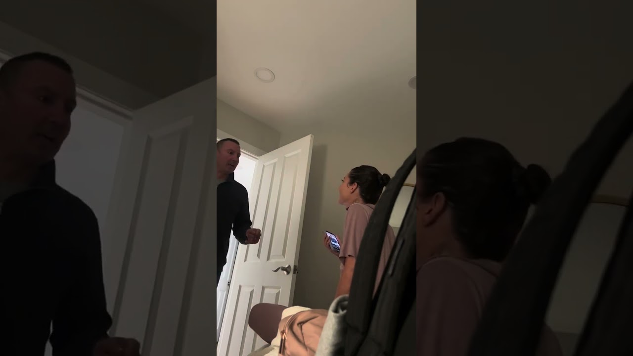 Daughter pranks dad with fake bar voicemail: his shocking reaction caught on video!