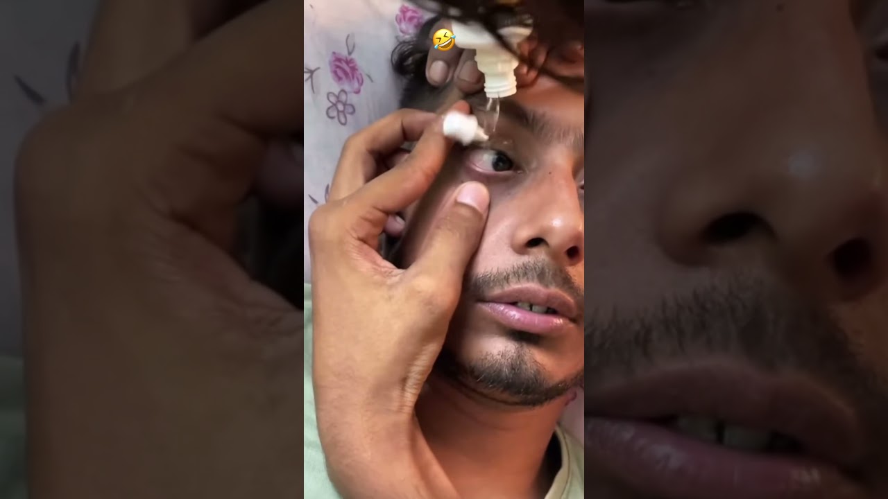 Eye drops full power💪🤣 