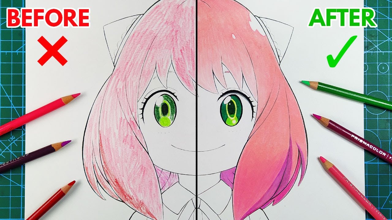 How to Draw anime girl hair #animeart #pencilart #pencil #howto