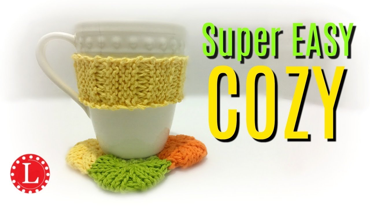 LOOM KNITTING Cup Cozy w Any Loom with at Least 8 Pegs - Koozie