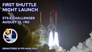 Sts-8 First Shuttle Night Launch 1983 - 60 Fps, Clean-Up, Remastered, Challenger, Sts, Nasa