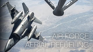 Small Talk During Mid-air Refuelling: KC-10 Refuels F-15 Eagles