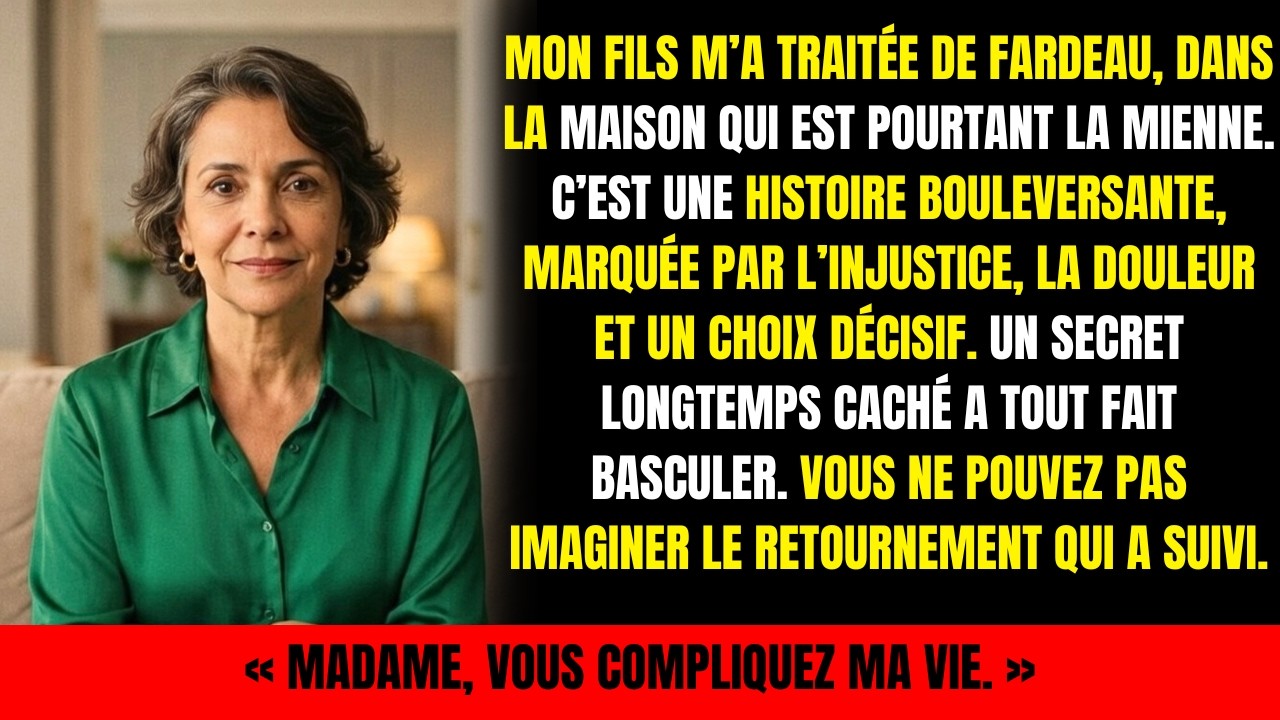 Mon fils a dit que je gâchais sa vie… quelques jours plus tard, il m’a demandé pardon