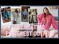 RECREATING PINTEREST OUTFITS WITH CLOTHES I ALREADY HAVE | girly, casual, trendy outfits