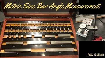 metric sine bar / plate angle measurement